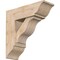 Ekena Millwork Funston Traditional Smooth Bracket w/ Offset Brace, Douglas Fir, 7 1/2"W x 22"D x 22"H BKT0806X22X22FST01SDF - alternate 1